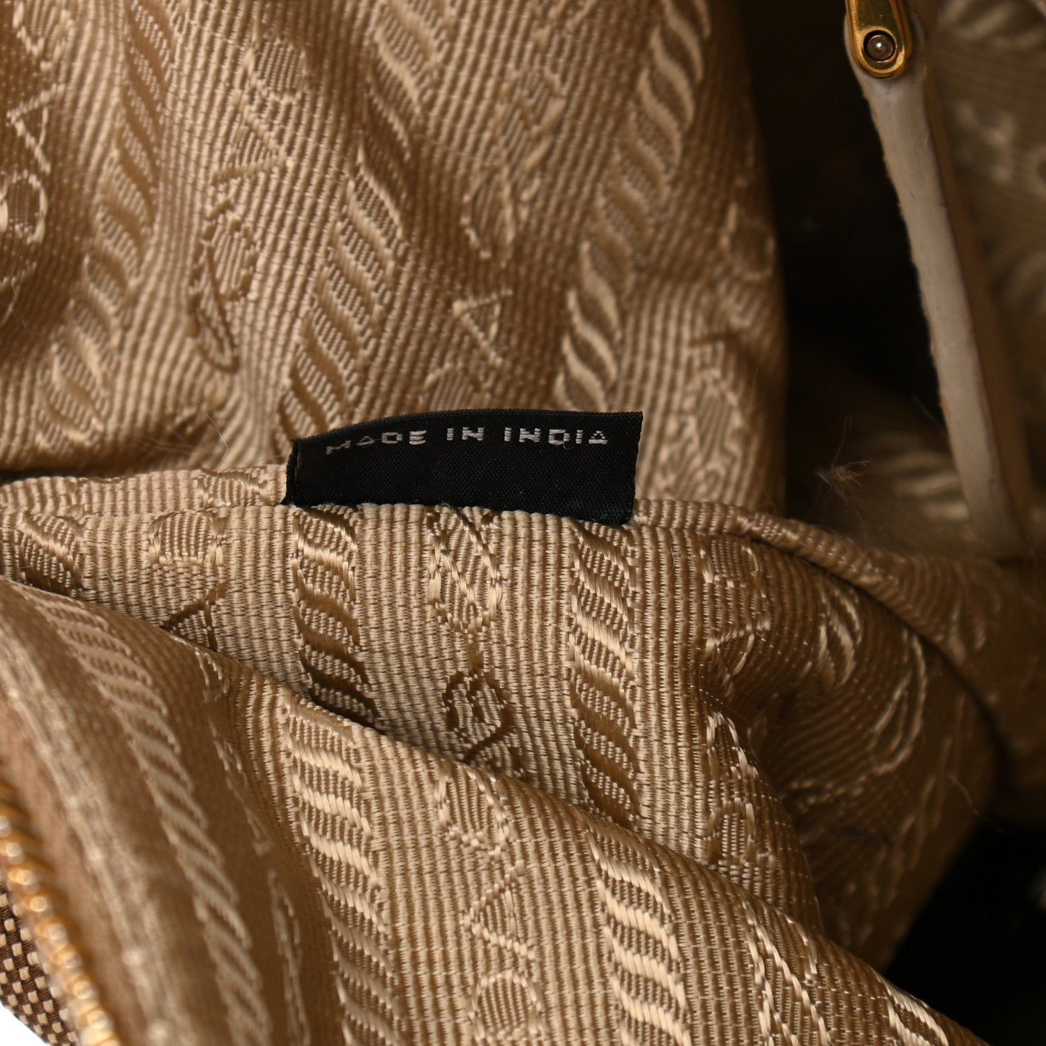 Prada Jacquard Logo Tote Corda Talco 8 of 17
