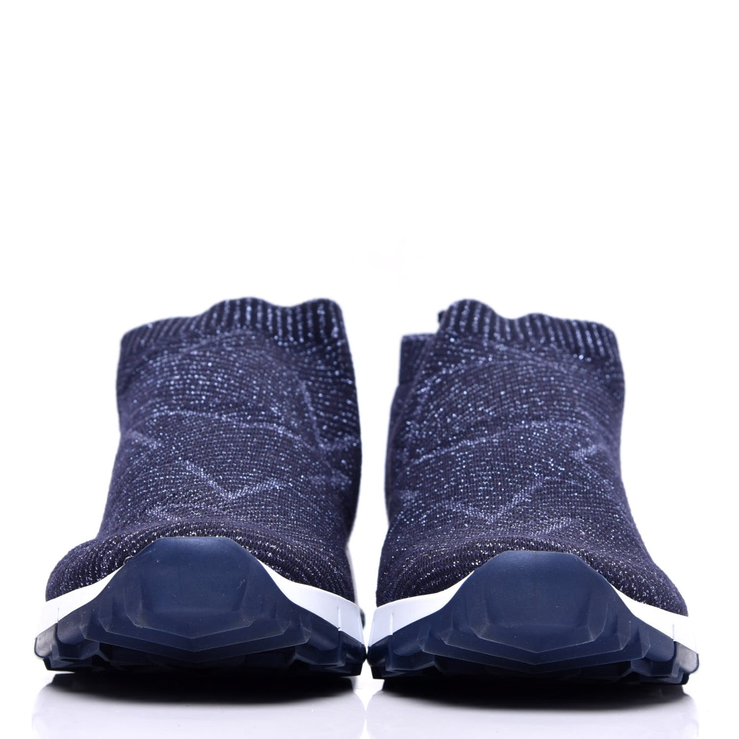 Lurex Knit Norway Sneakers 36.5 Navy