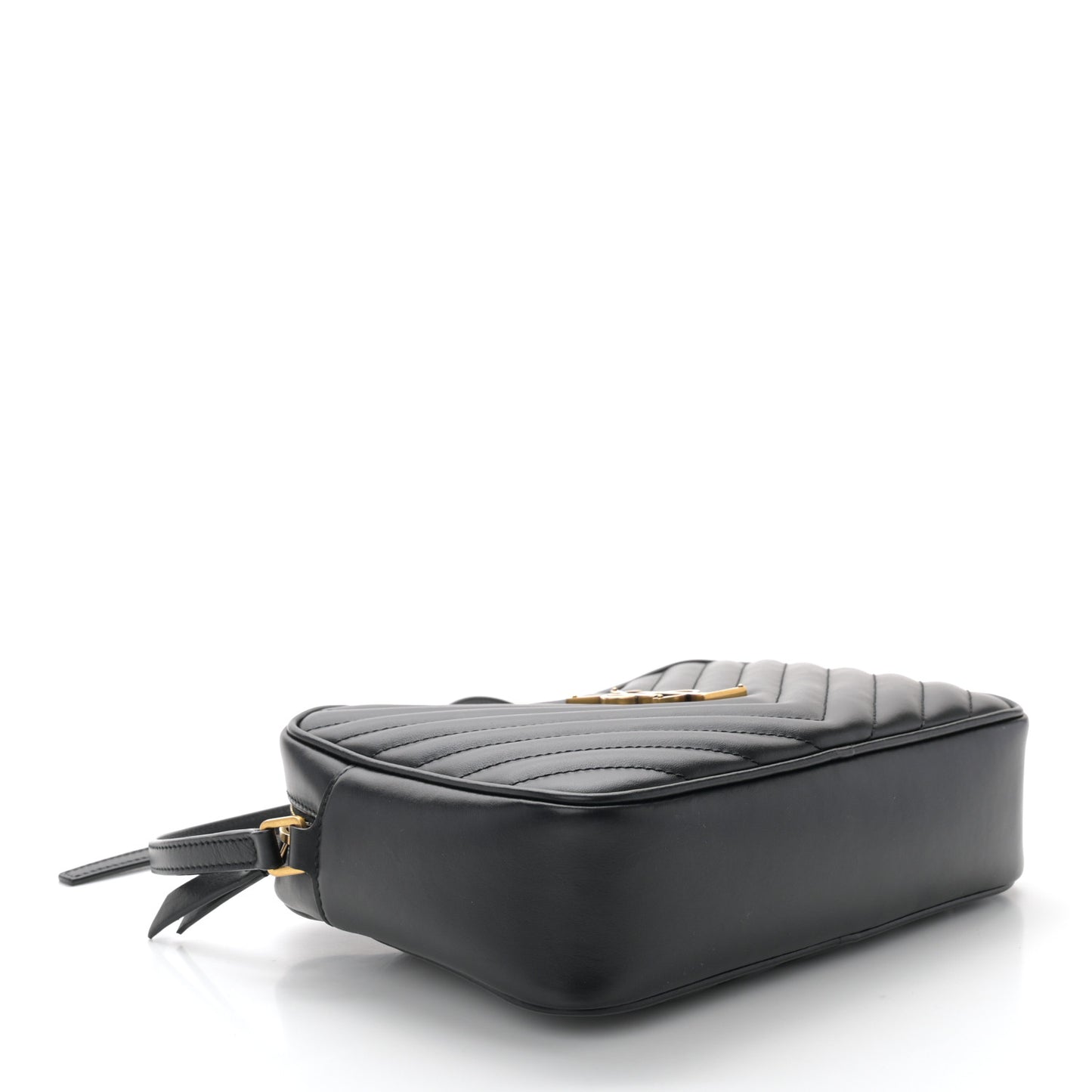 Calfskin Matelasse Monogram Lou Camera Bag Black