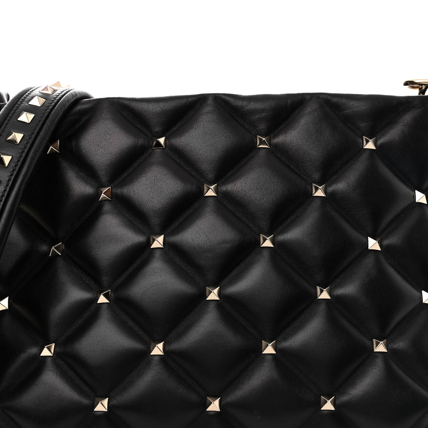 Nappa Candystud Shoulder Bag Black
