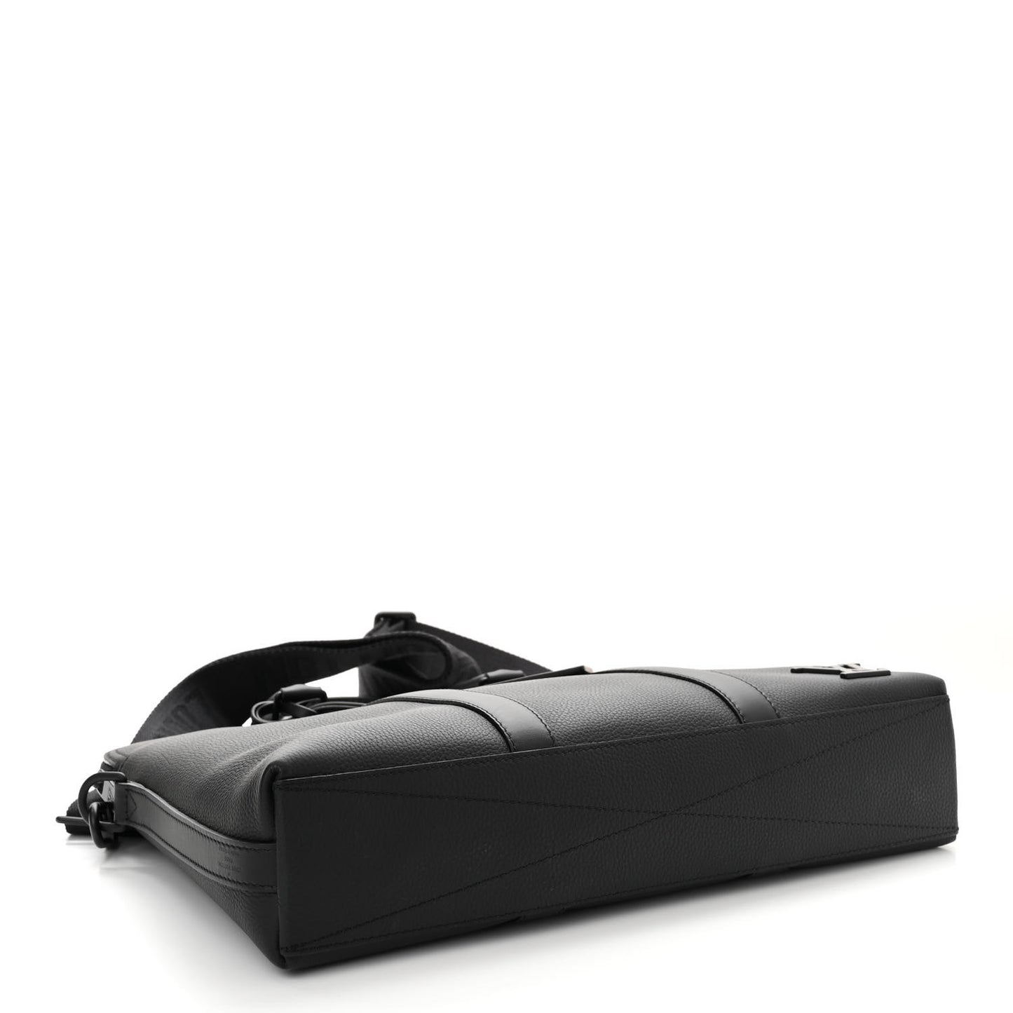 Calfskin Aerogram Takeoff Briefcase Black