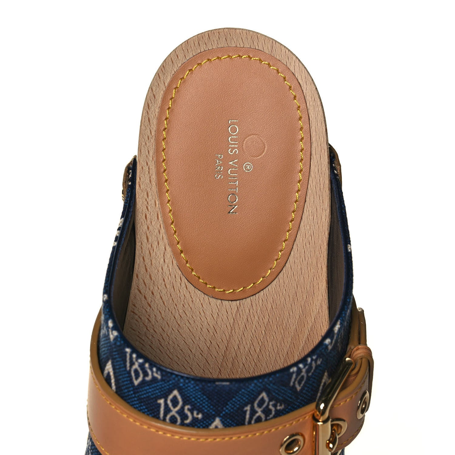 Louis Vuitton Jacquard Since 1854 Cottage Clog Mules 37 Blue 7 of 8