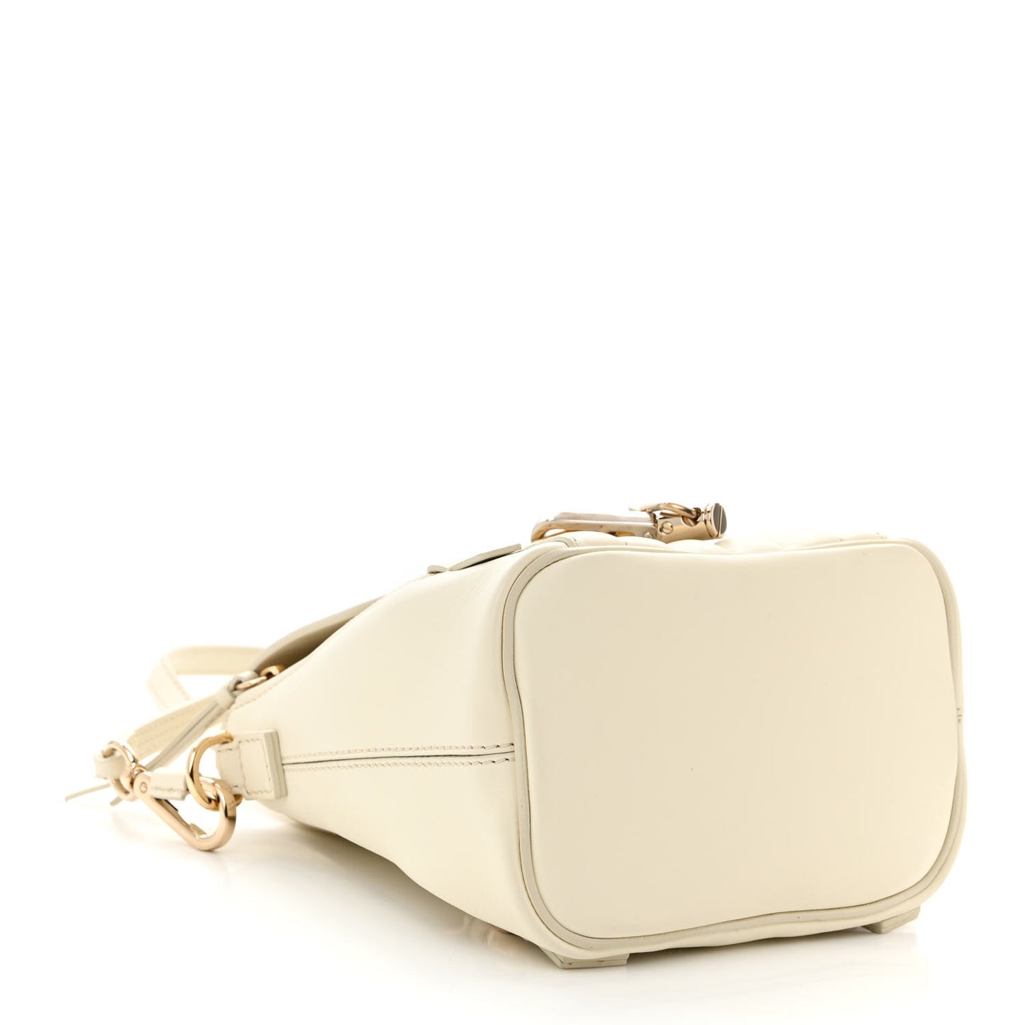 Calfskin Quilted Mini Faye Backpack Natural White