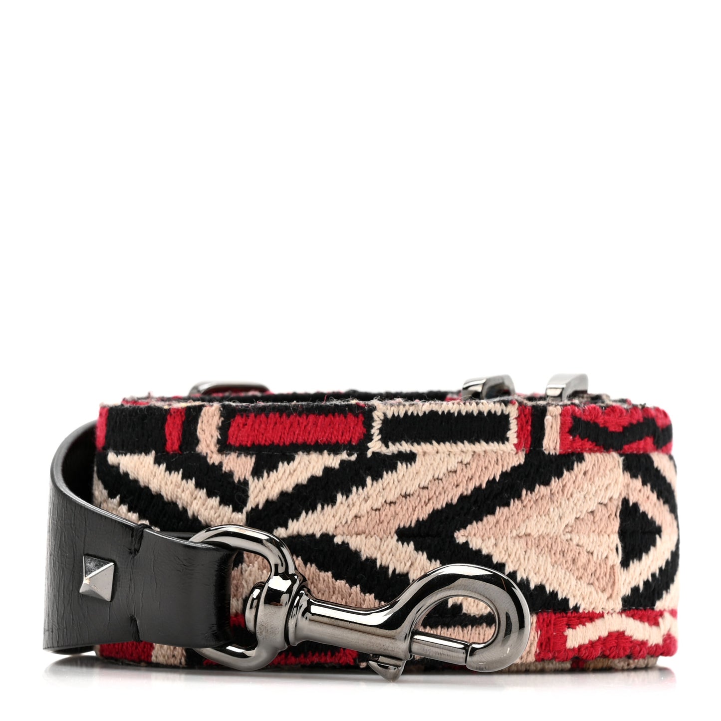 Canvas Loveblade Embroidered Rockstud Guitar Strap Multicolor