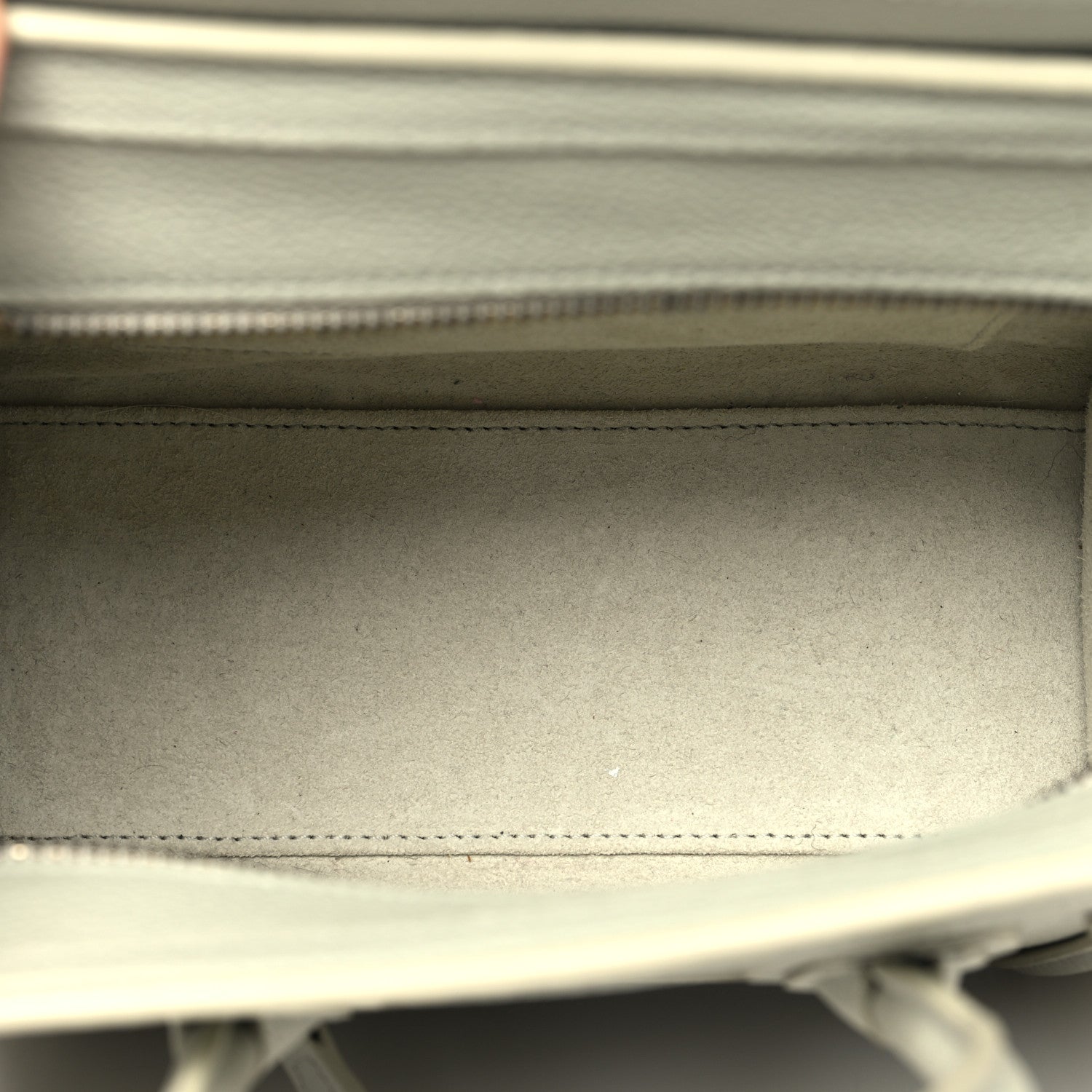 Celine Drummed Calfskin Nano Luggage Vert D'eau 5 of 18