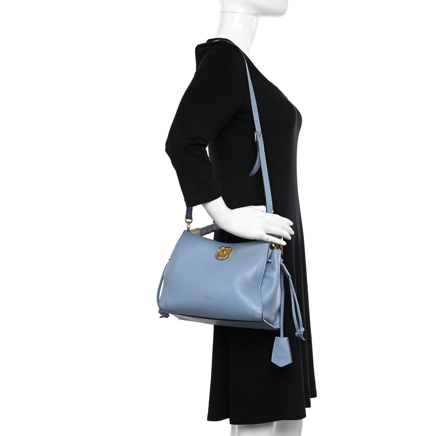 Heavy Grain Small Iris Tote Blue