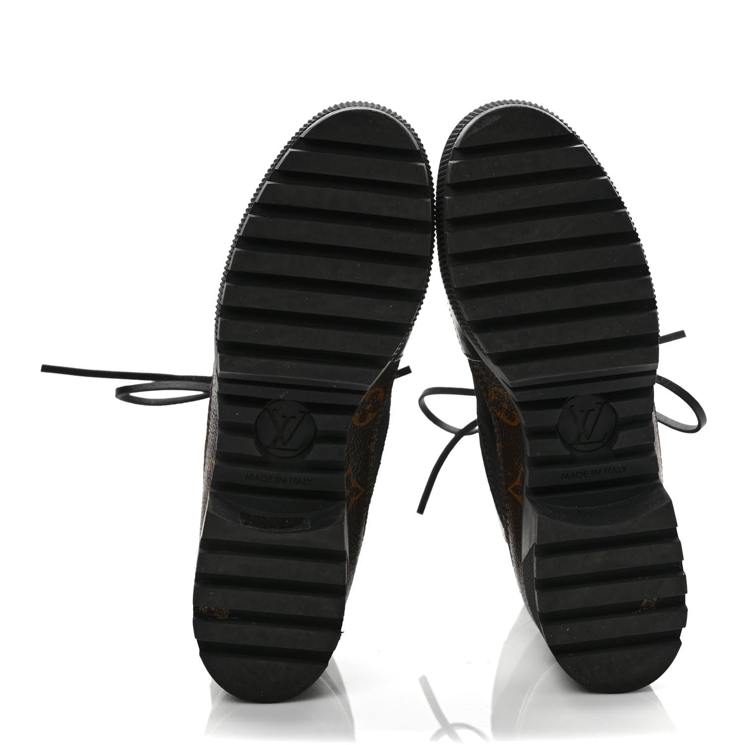 Louis Vuitton Suede Calfskin Monogram Laureate Platform Desert Boots 38 Black 5 of 10