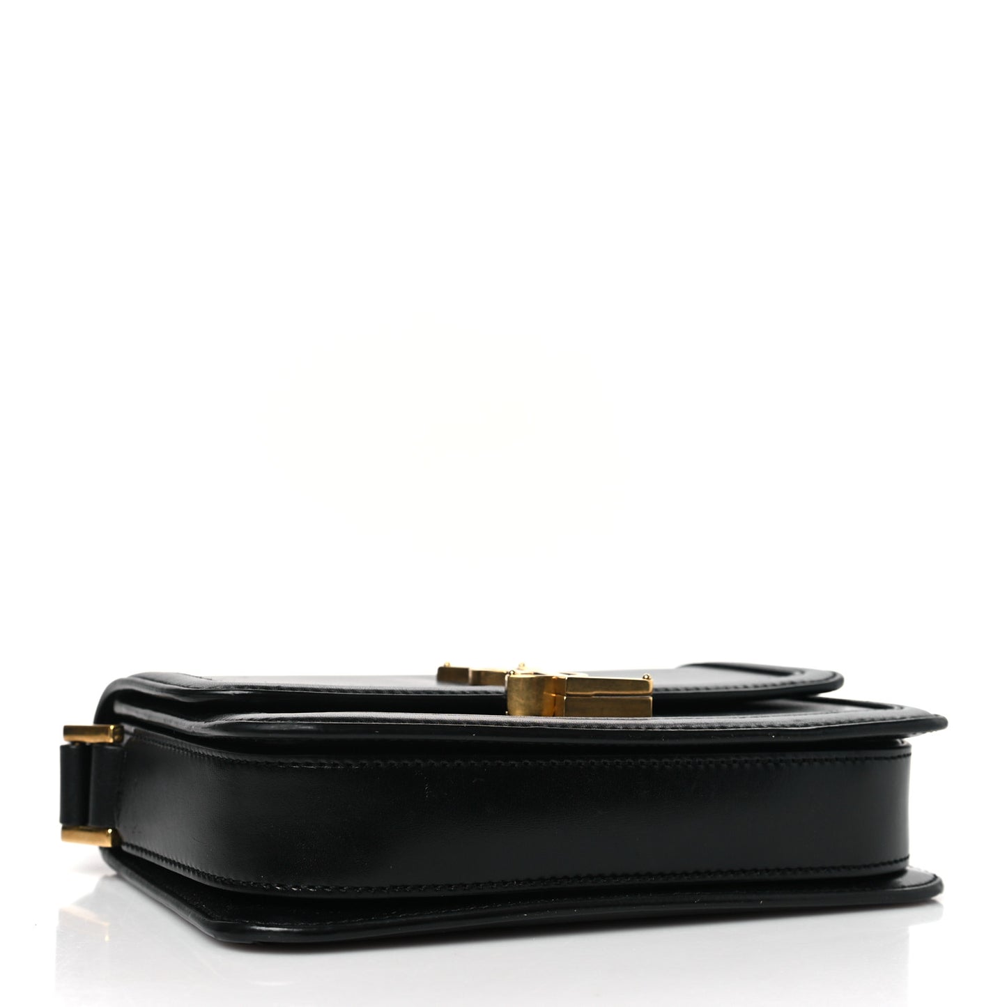 Smooth Calfskin Small Solferino Satchel Black