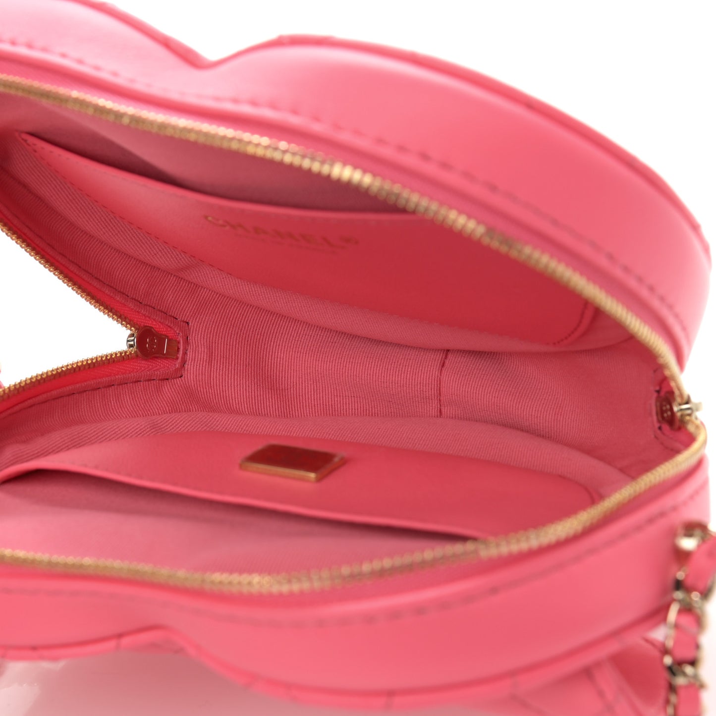 Lambskin Quilted CC In Love Heart Bag Pink