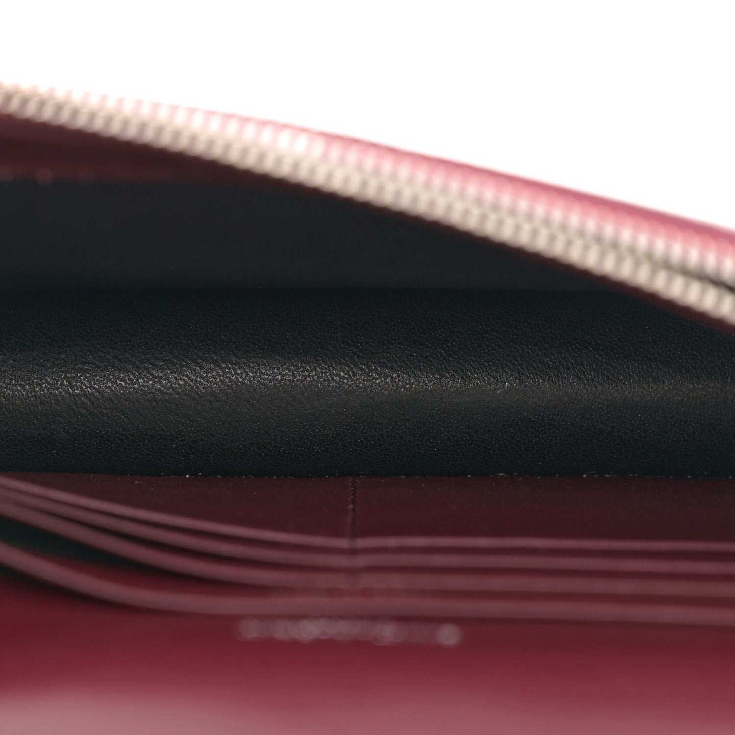 Saint Laurent Calfskin Crocodile Embossed Kate Monogram Tassel Chain Wallet Rouge Legion 5 of 14