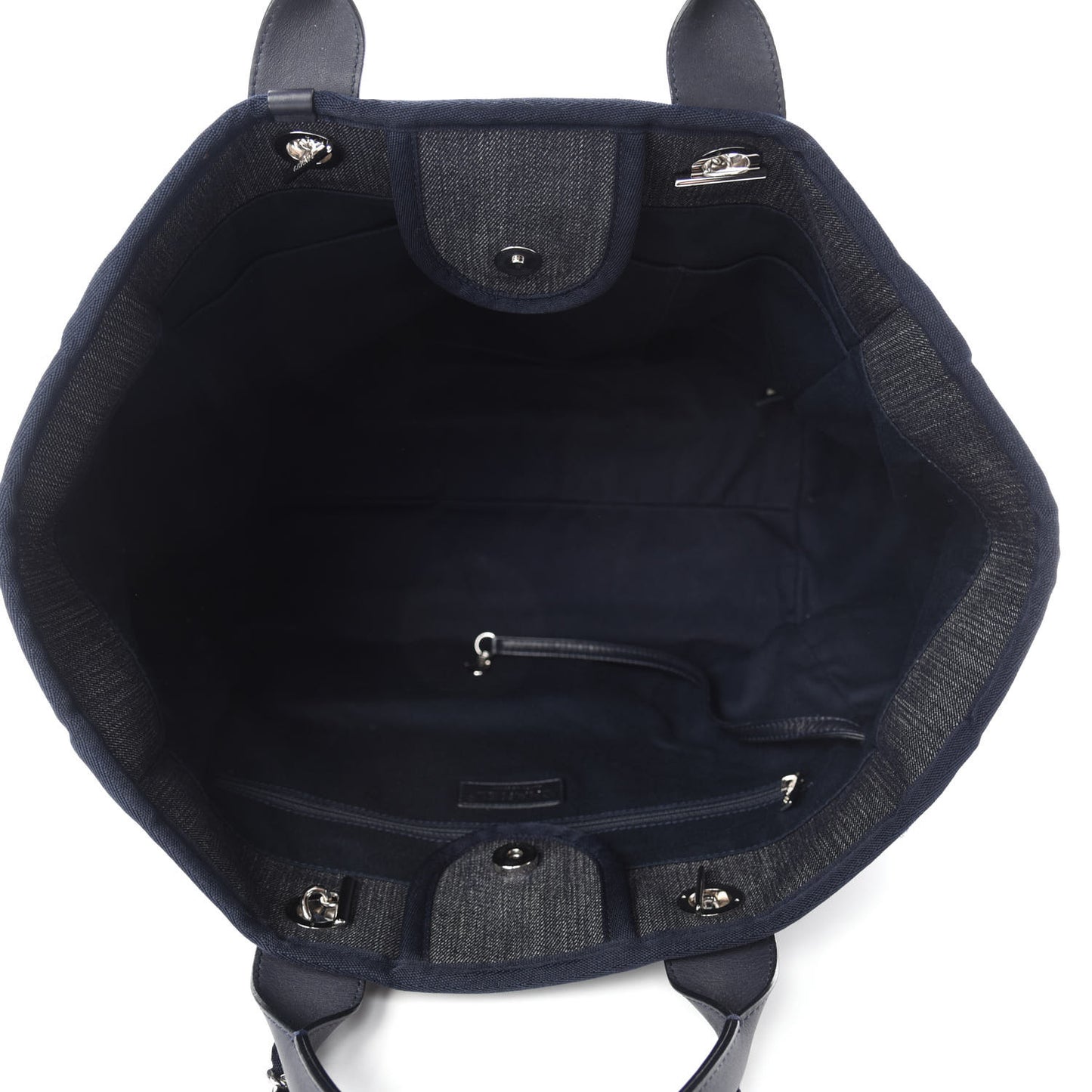 Denim Medium Deauville Tote Dark Blue