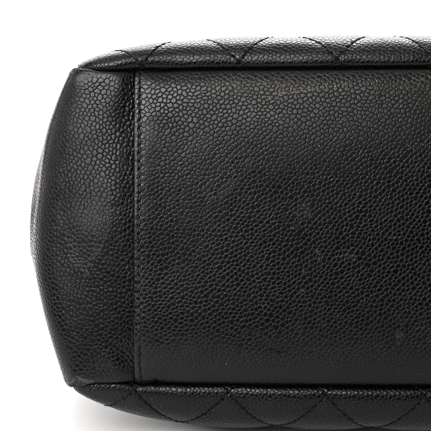 Caviar Quilted Grand Shopping Tote GST Black