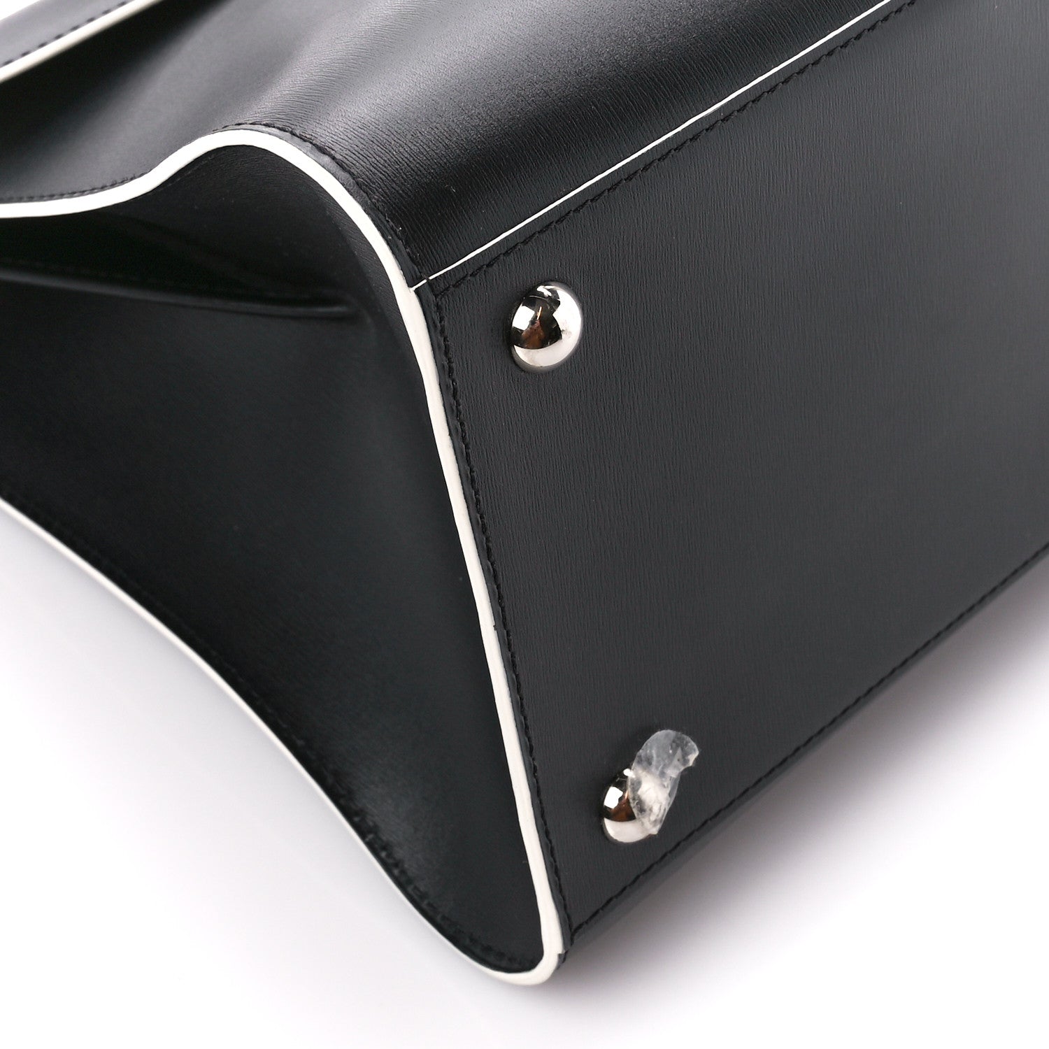 Delvaux Box Calfskin MM Brillant Clouds Satchel Black Ciel 10 of 14