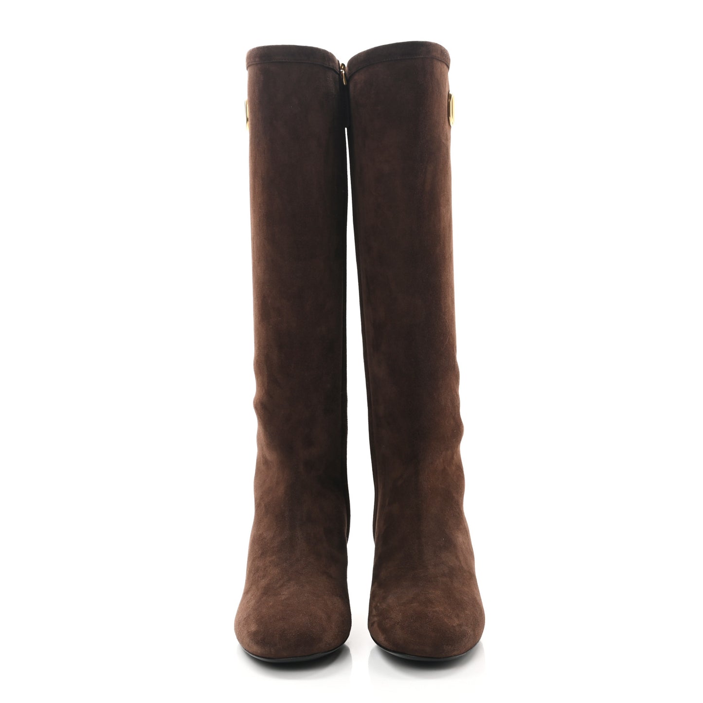 Suede VLogo Knee High 45mm Boots 37 Fondant