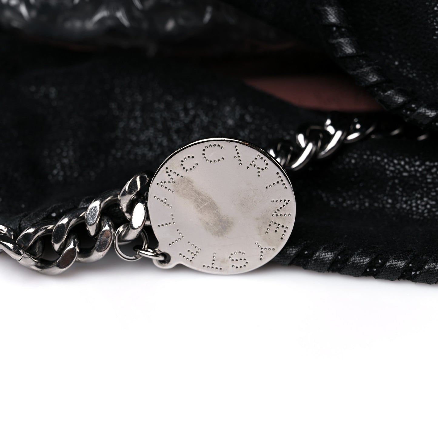 Shaggy Deer Small Falabella Fold Over Tote Black