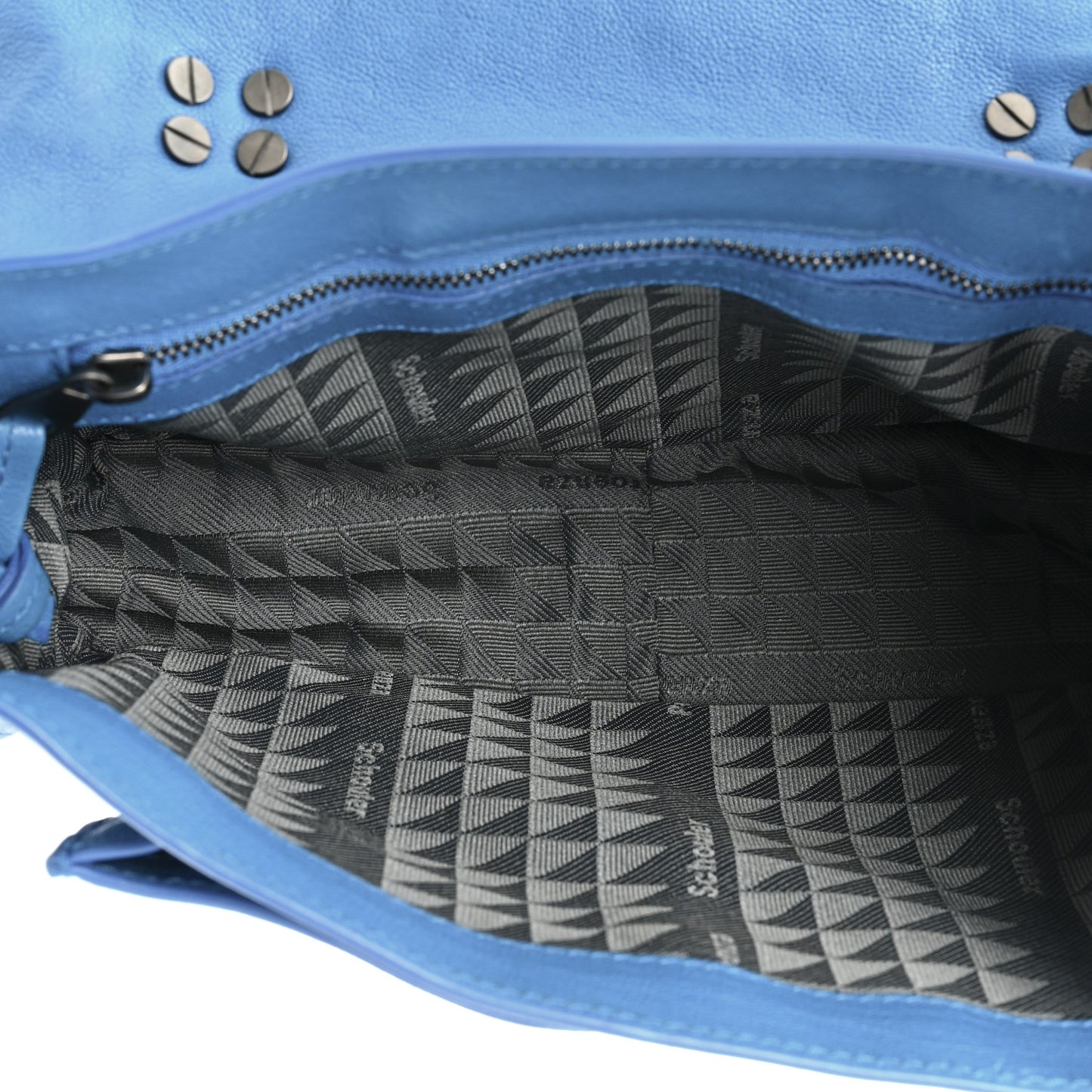 Lambskin Fringe PS1 Crossbody Pouch Cobalt Blue