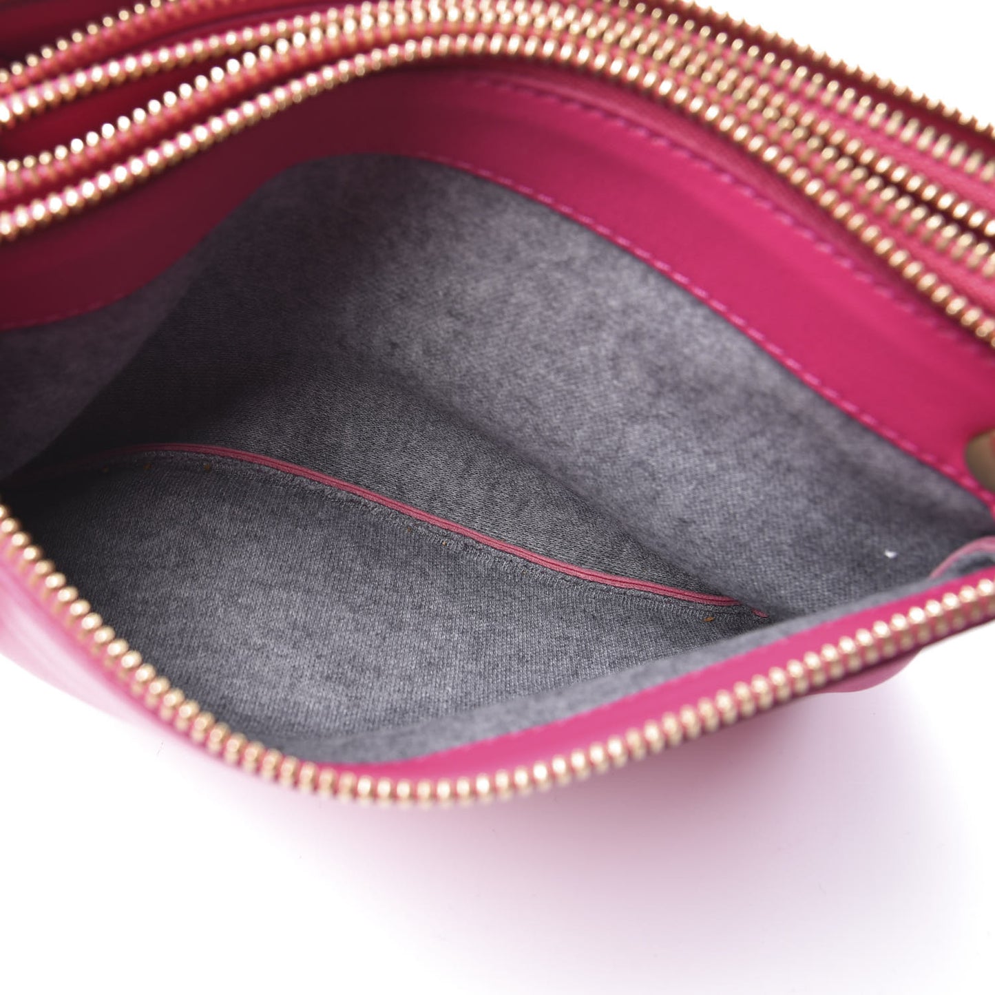 Lambskin Small Trio Crossbody Bag Fuchsia