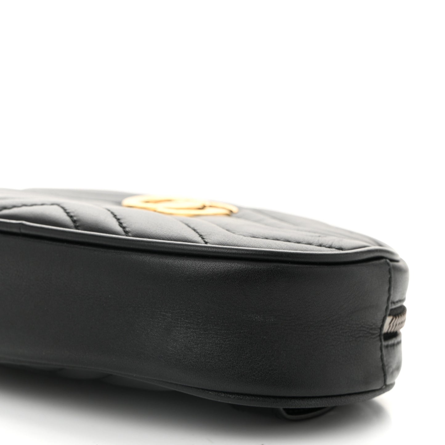 Calfskin Matelasse GG Marmont Belt Bag 75 30 Black