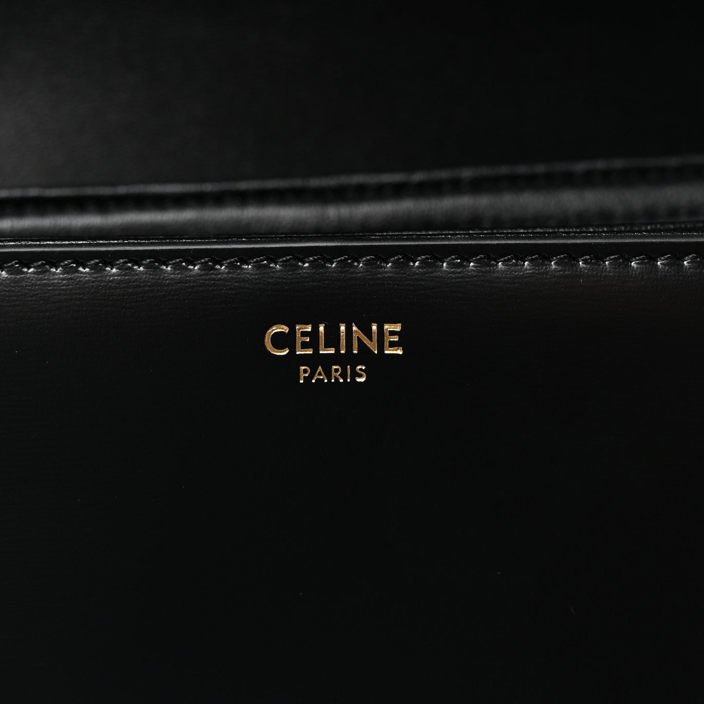 Shiny Calfskin Medium Triomphe Black