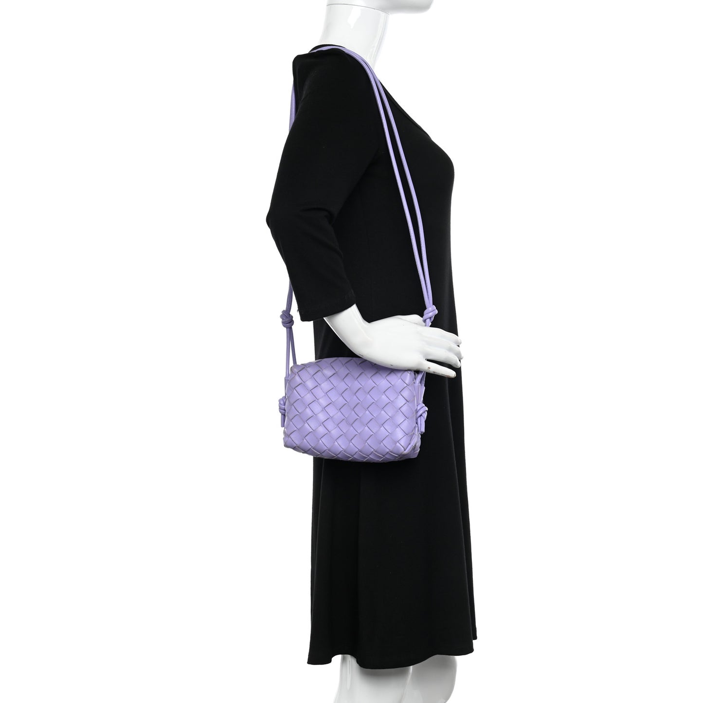 Nappa Intrecciato Mini Loop Camera Bag Wisteria
