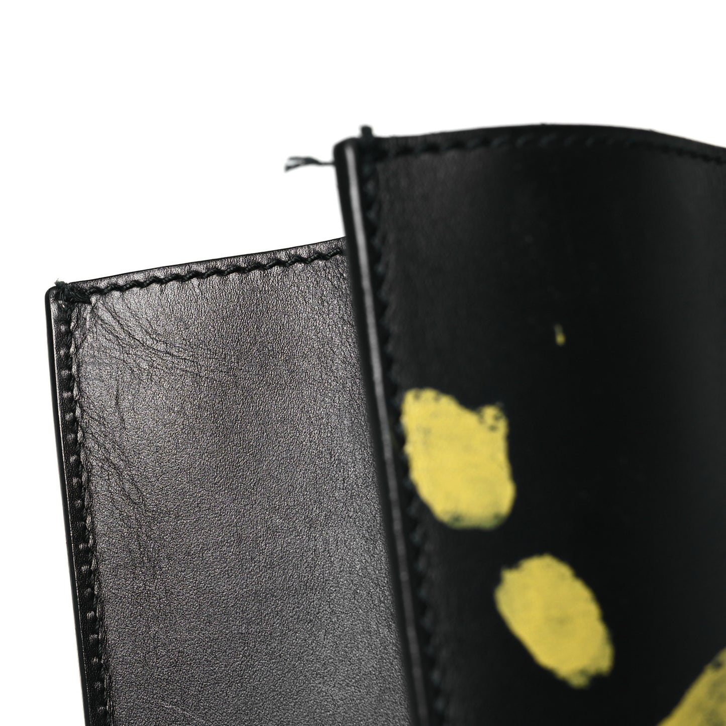 Calfskin GucciGhost Real Medium XL Tote Black Yellow