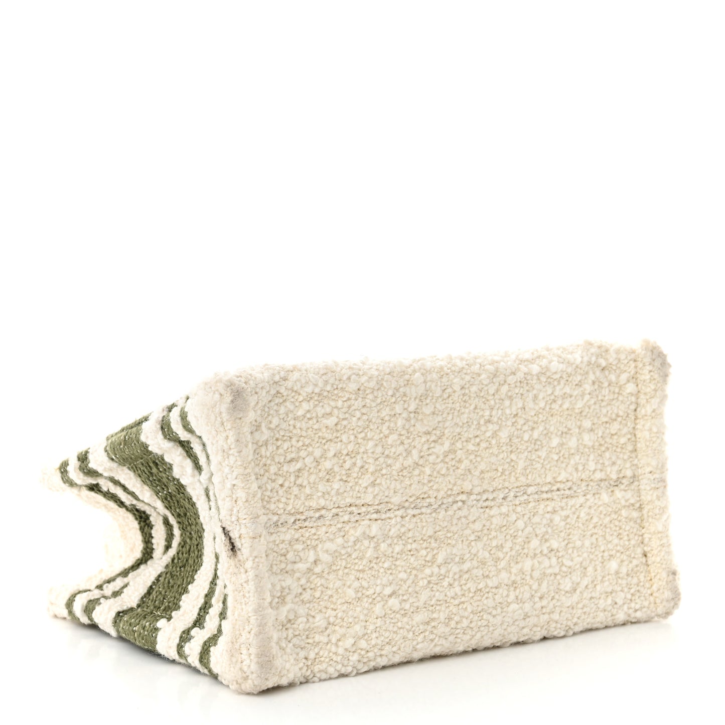 Stripe Triomphe Small Cabas Thais Khaki Tan