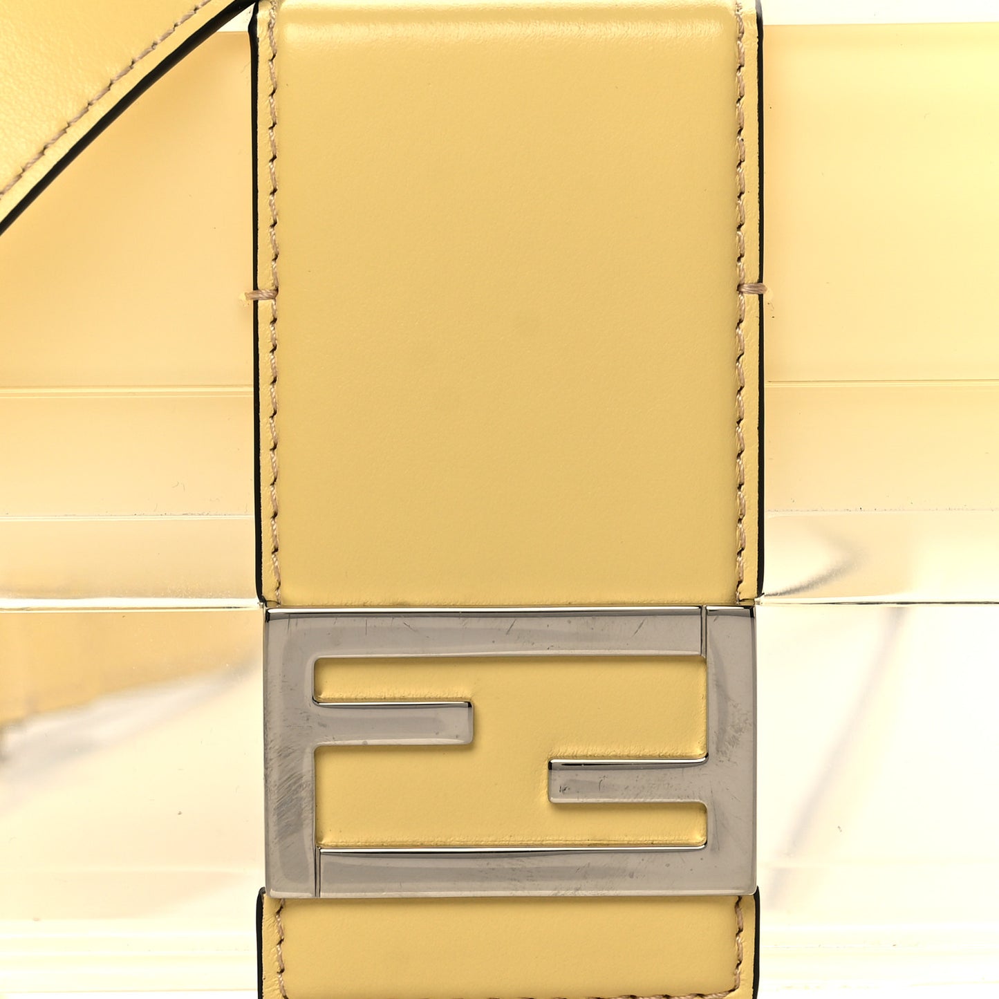 Plexiglass Vitello Cover Sfumato Mini Baguette Trunk Banana Transparent