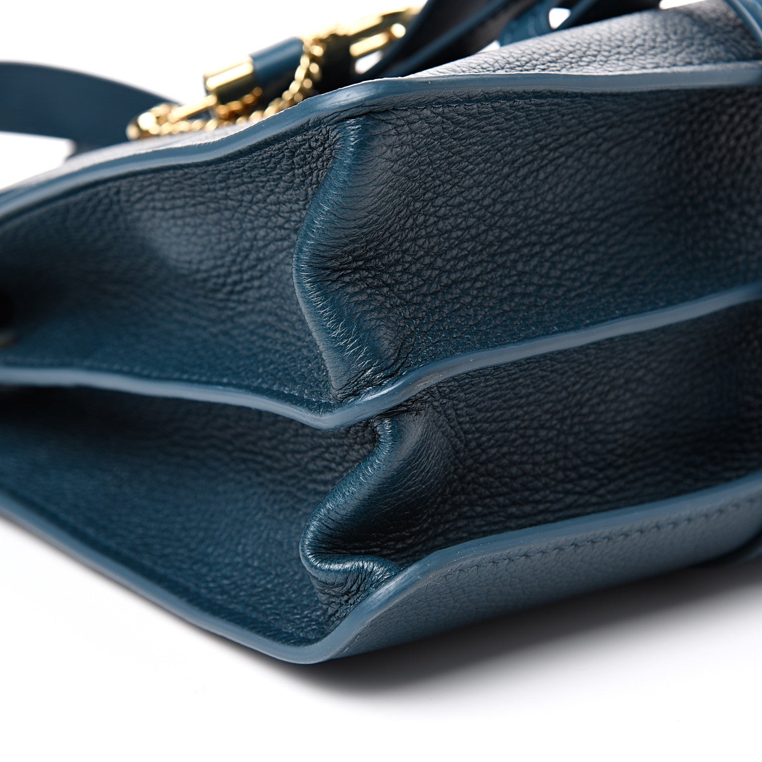 Chloe Grained Calfskin Medium Aby Day Shoulder Bag Navy Ink 8 of 11