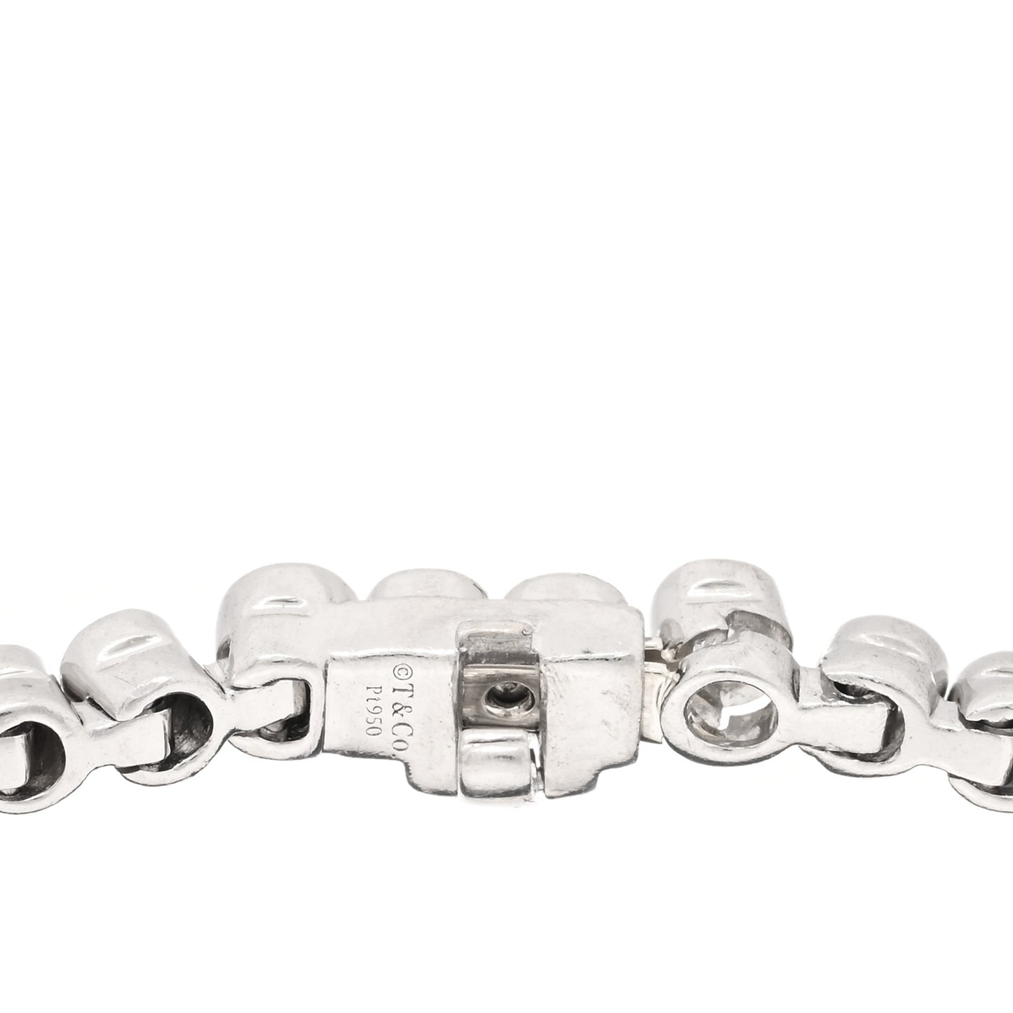 Platinum Diamond Jazz Tennis Bracelet