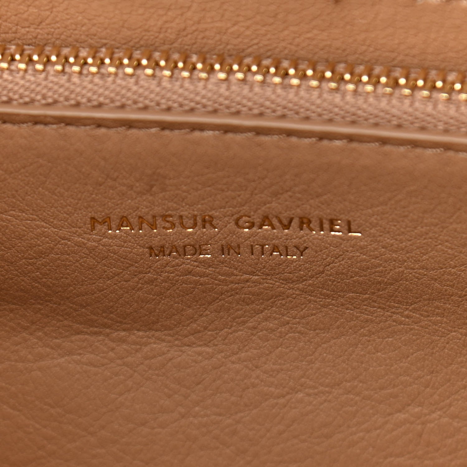 Mansur Gavriel Calfskin Mini Zip Multitude Tote Nocciola 6 of 10