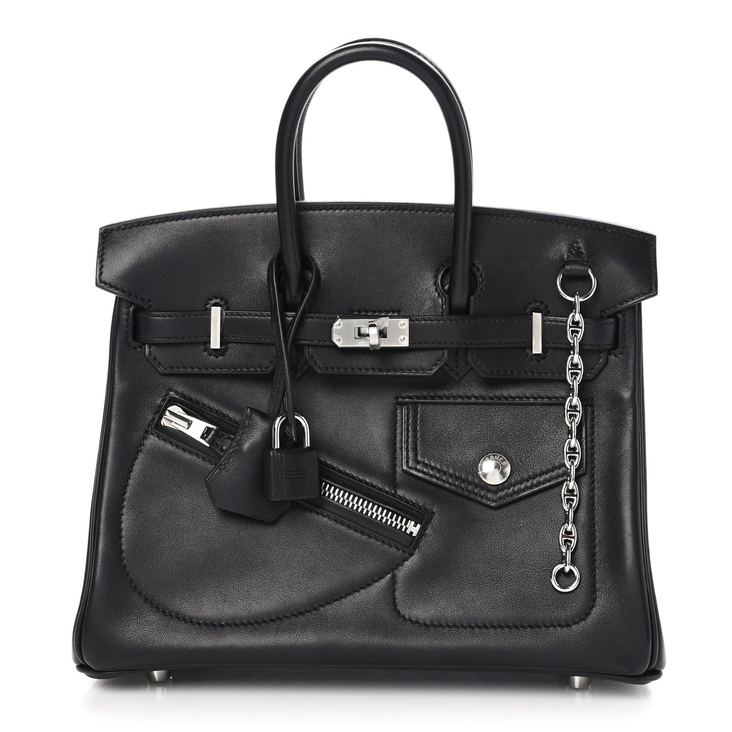 Veau Volupto Rock Birkin 25 Black