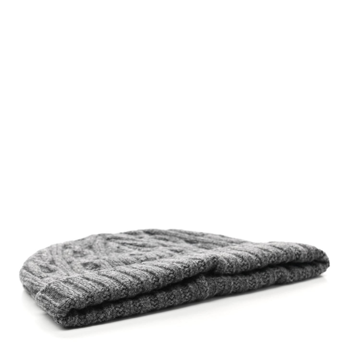 Cashmere Beanie Hat M Grey