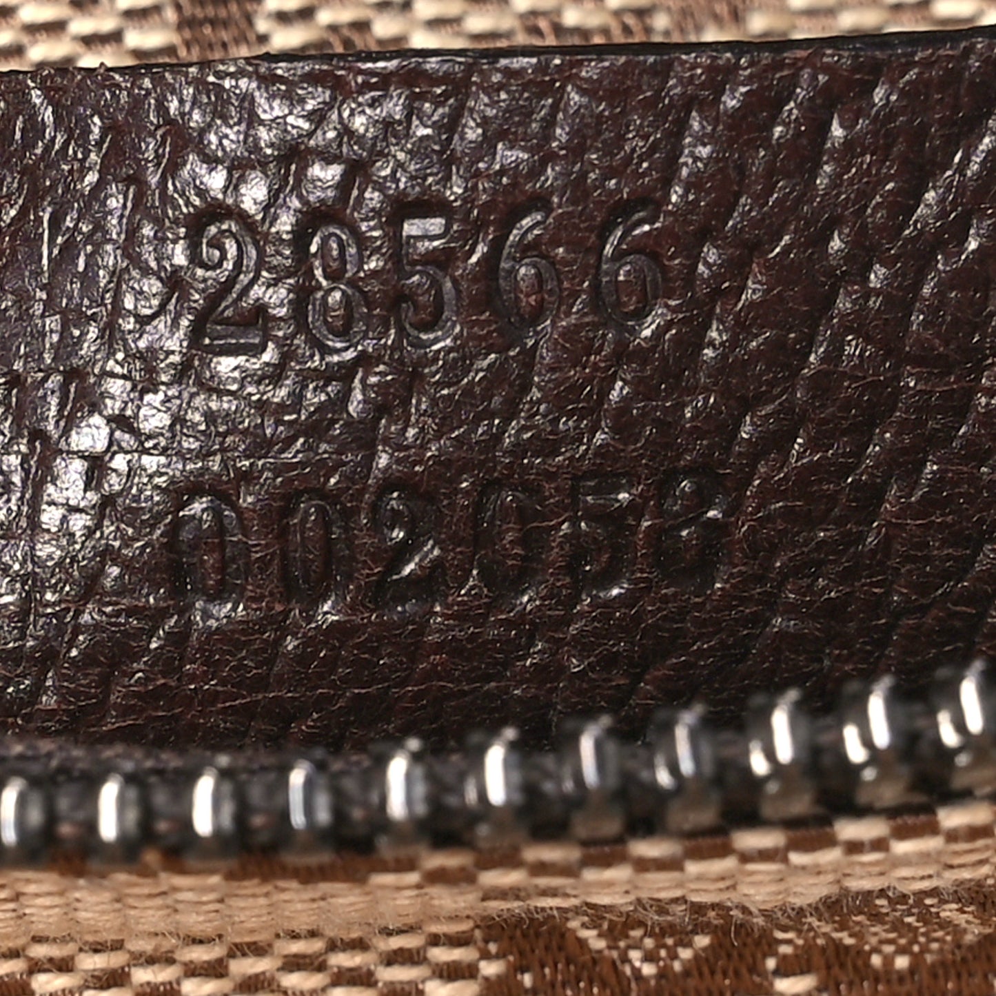 GG Monogram Double Pocket Belt Bag Dark Brown