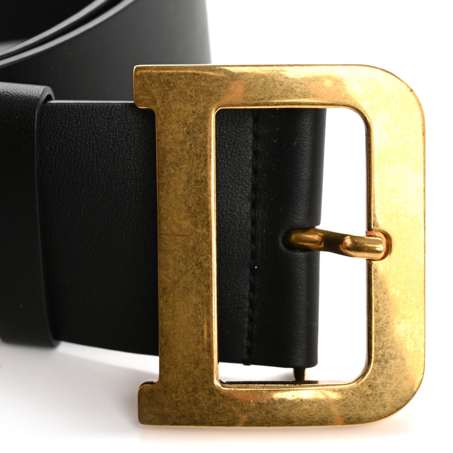 Calfskin Diorquake Belt 75 30 Black