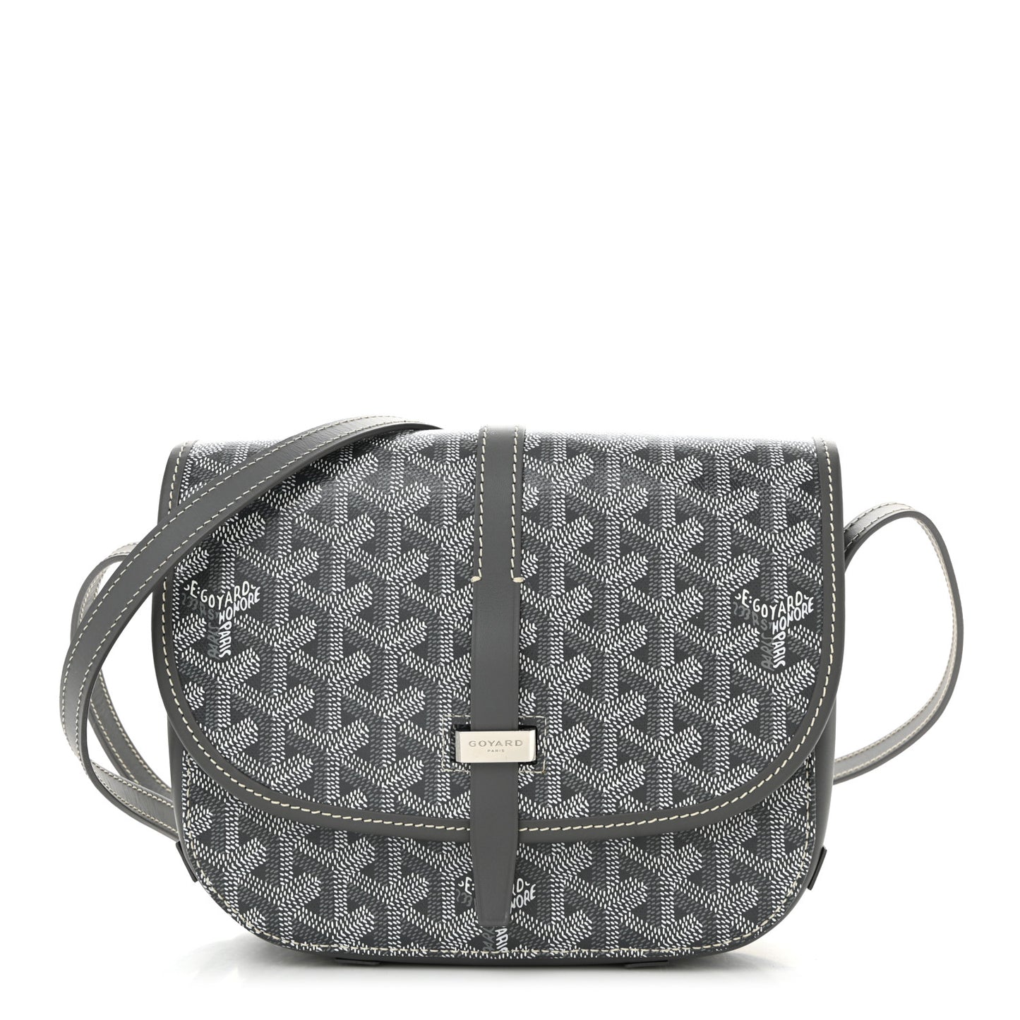 Goyardine Belvedere II PM Messenger Bag Grey