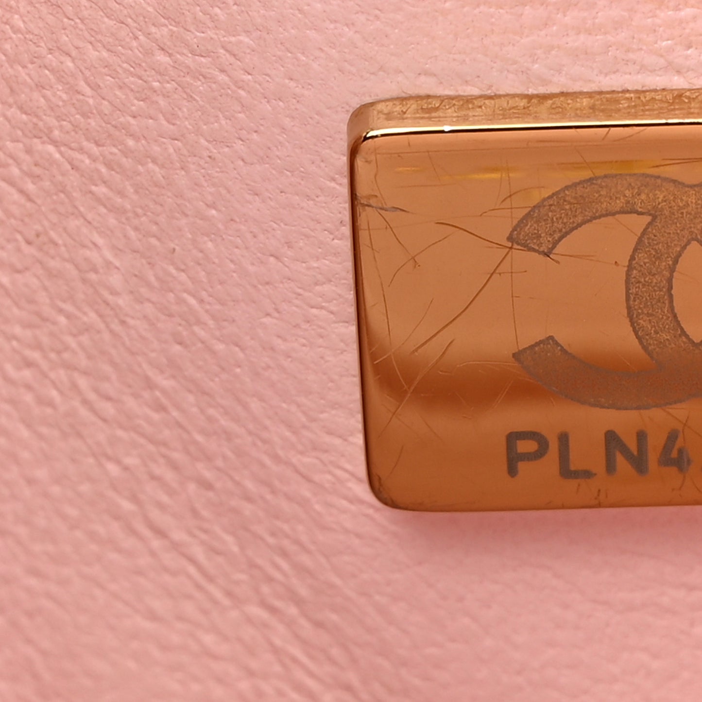 Caviar Quilted Medium Double Flap Light Pink