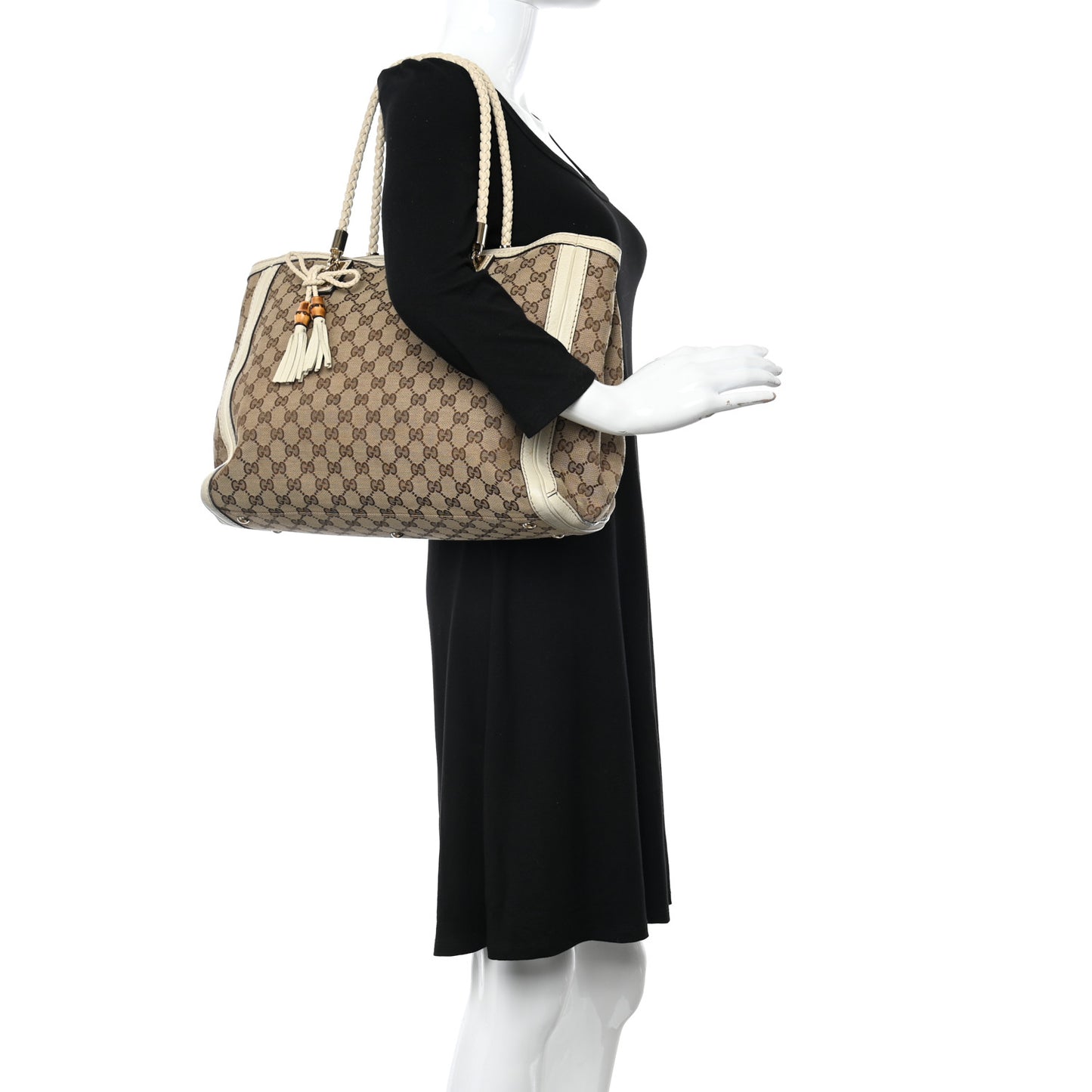 Monogram Medium Bella Hobo Off White