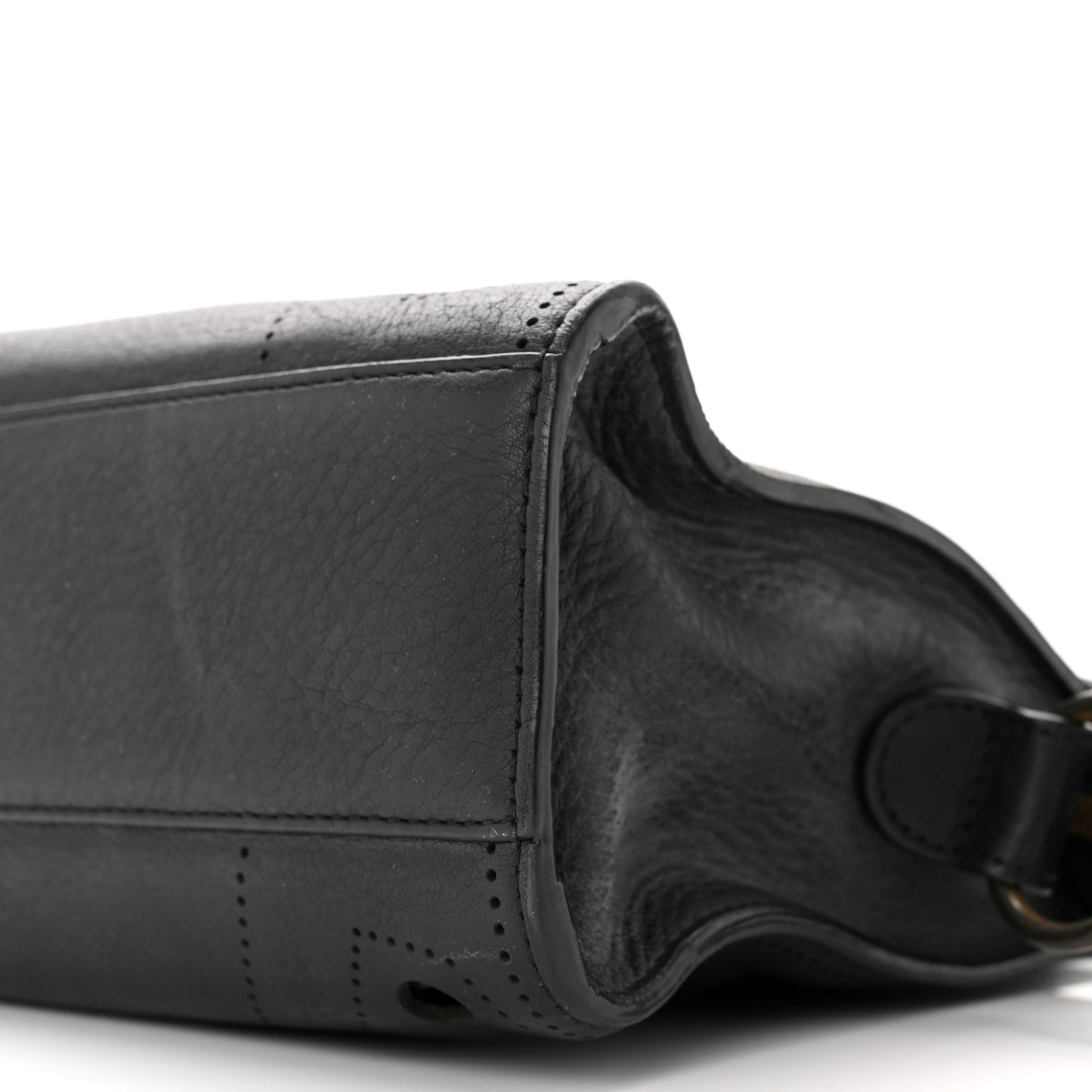 Veau Soyeux Perforated Blackout Hardware Nano City Gris Fossile
