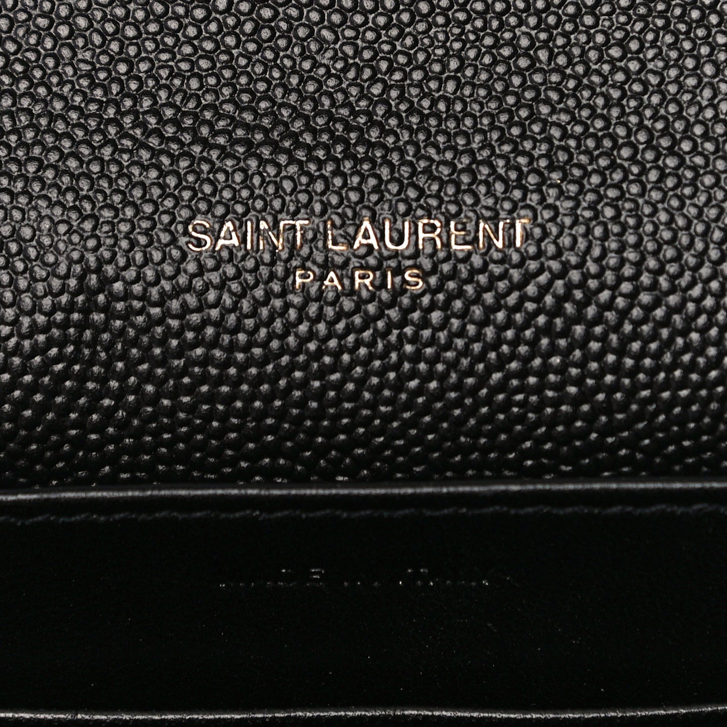 Grain De Poudre Monogram Cassandra Chain Wallet Black