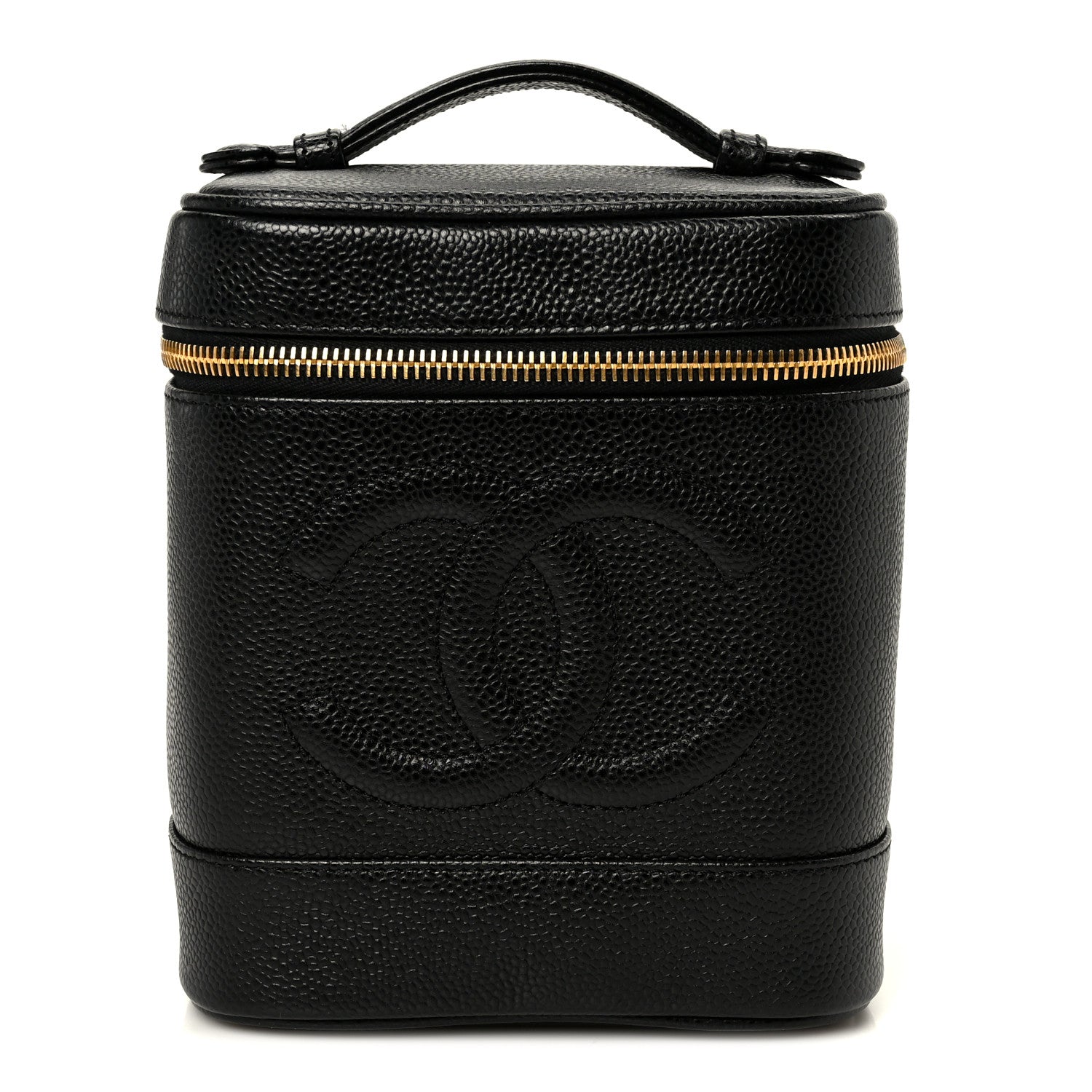 Chanel Caviar Vanity Cosmetic Case Black 1874959 – FASHIONPHILE