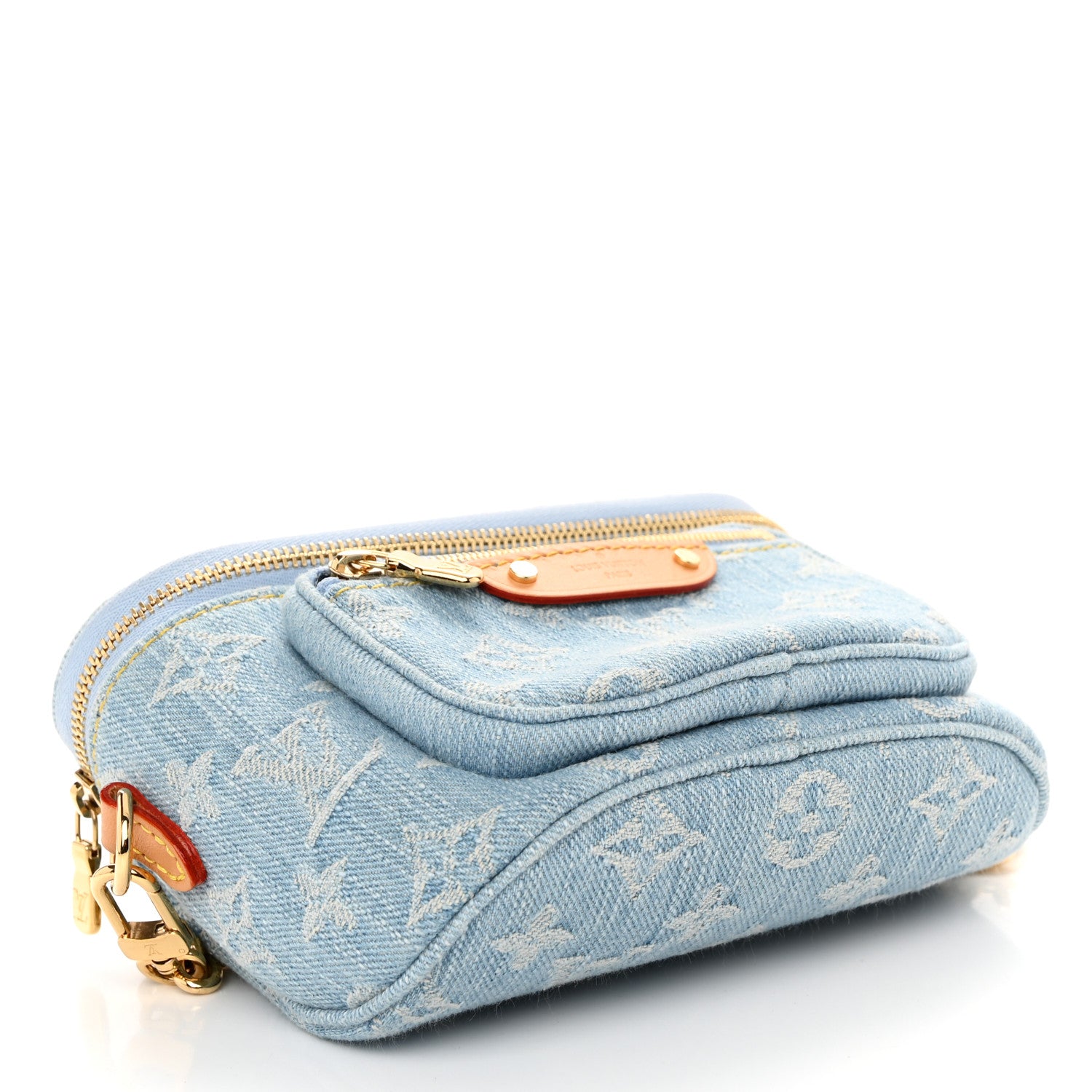 Louis Vuitton Monogram Denim Mini Bumbag Sky Blue 4 of 10