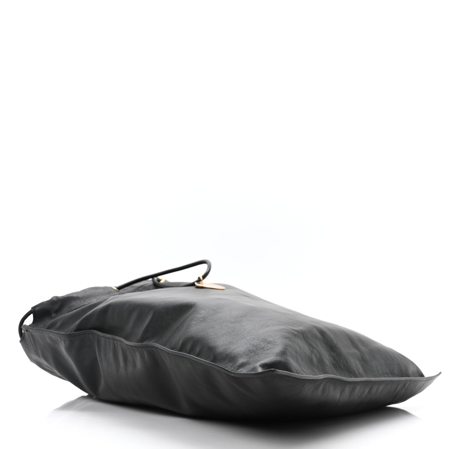 Tom Ford Calfskin Flat Drawstring Tote Black 4 of 9