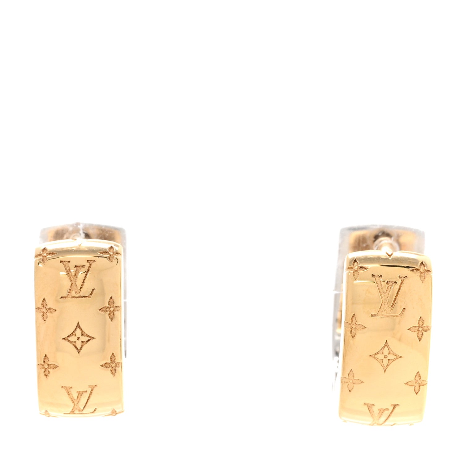 Louis Vuitton Nanogram Earrings Gold 1 of 5