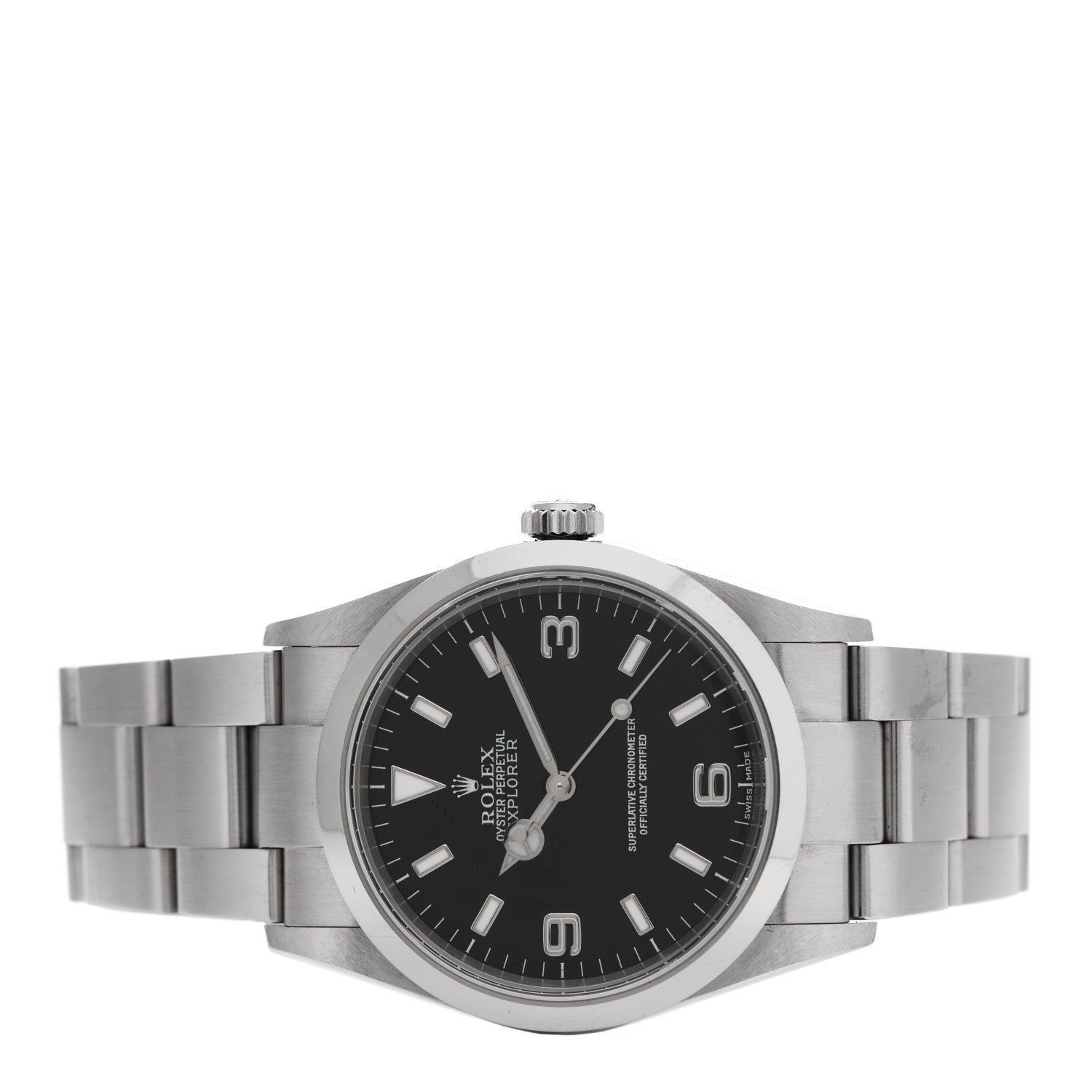 Rolex Stainless Steel 36mm Oyster Perpetual Explorer Watch Black 114270 2 of 5