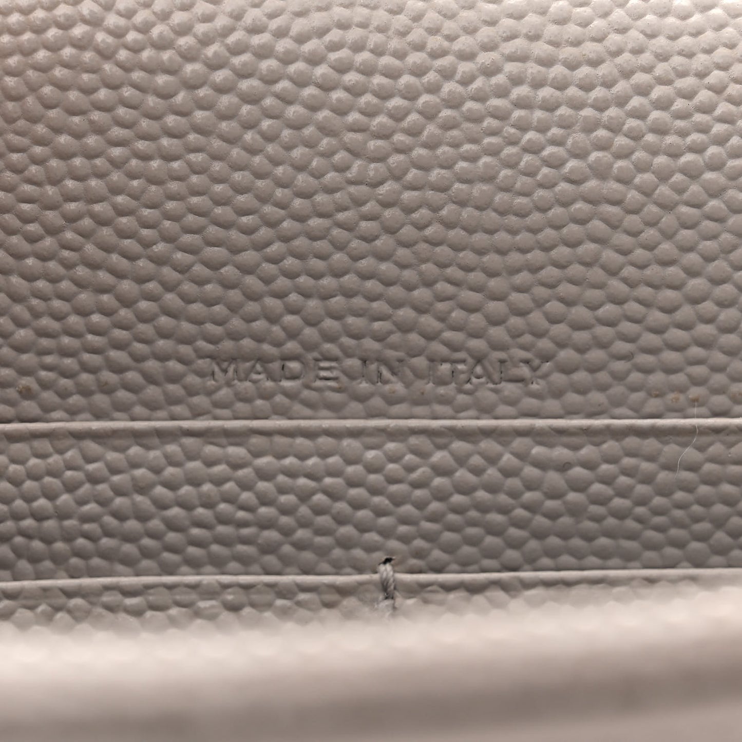 Grain De Poudre Matelasse Chevron Monogram Envelope Chain Wallet Fog