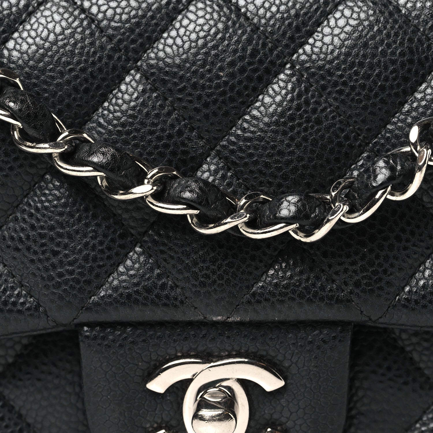 Chanel Caviar Quilted Mini Rectangular Flap Black 8 of 10