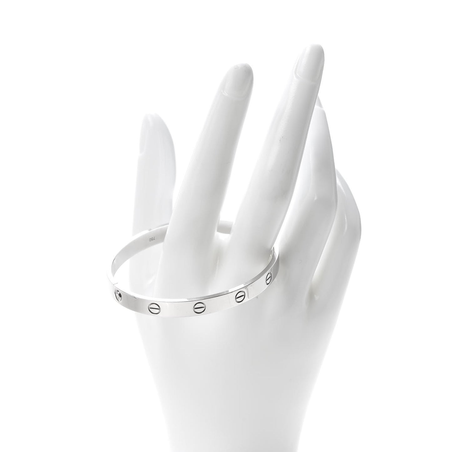 18K White Gold LOVE Bracelet 18
