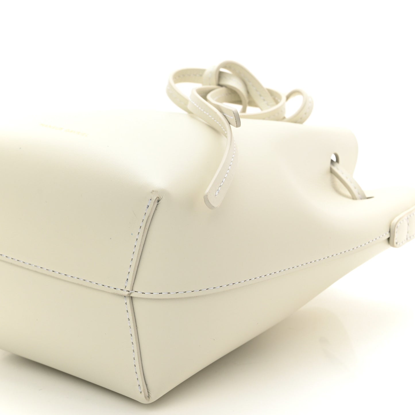 Calfskin Mini Bucket Bag White