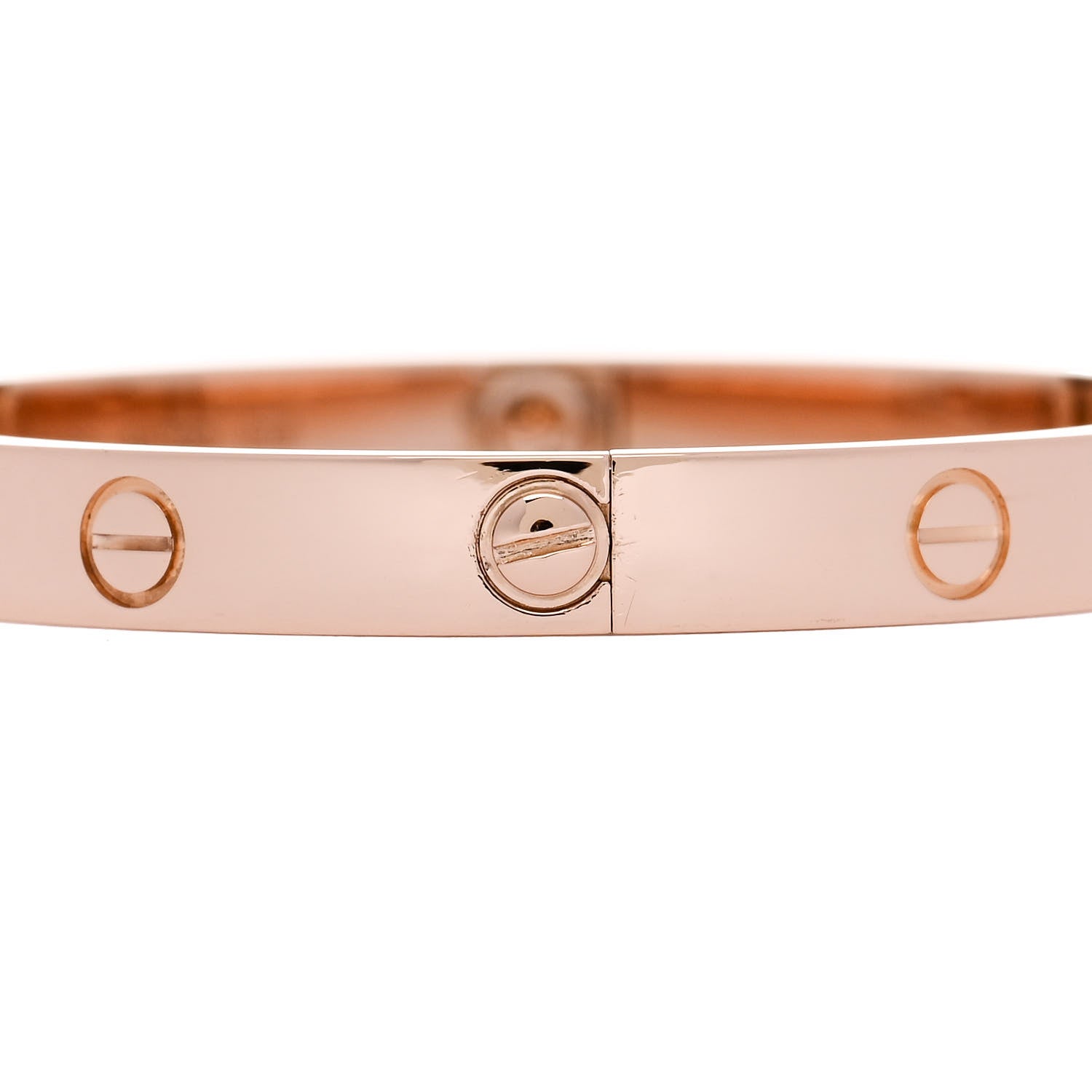 Cartier 18K Pink Gold LOVE Bracelet 17 4 of 8