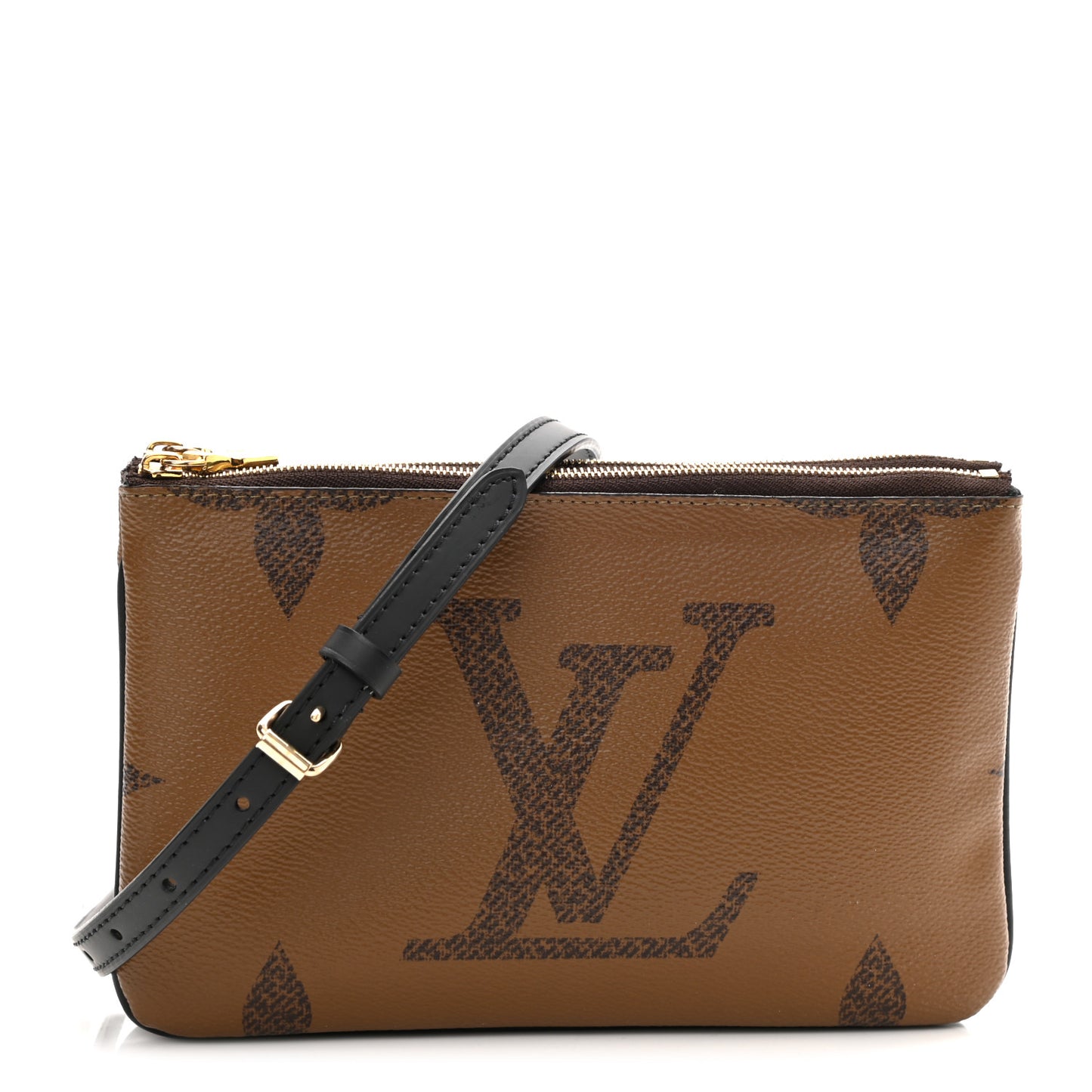 Reverse Monogram Giant Double Zip Pochette